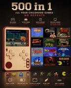 Consola portátil retro | 500 juegos incorporados + sin repeticiones 🎮