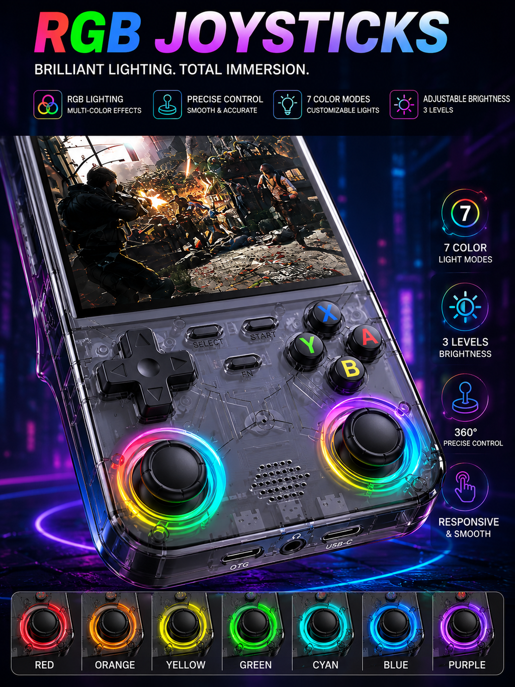 R36 Ultra Retro Gaming Console 🎮 | 15,000 Built-In Games